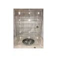 1 High Gloss Clear Acrylic Display Case with Front Door & Security Lock and Turntable DB089TT-8IN
